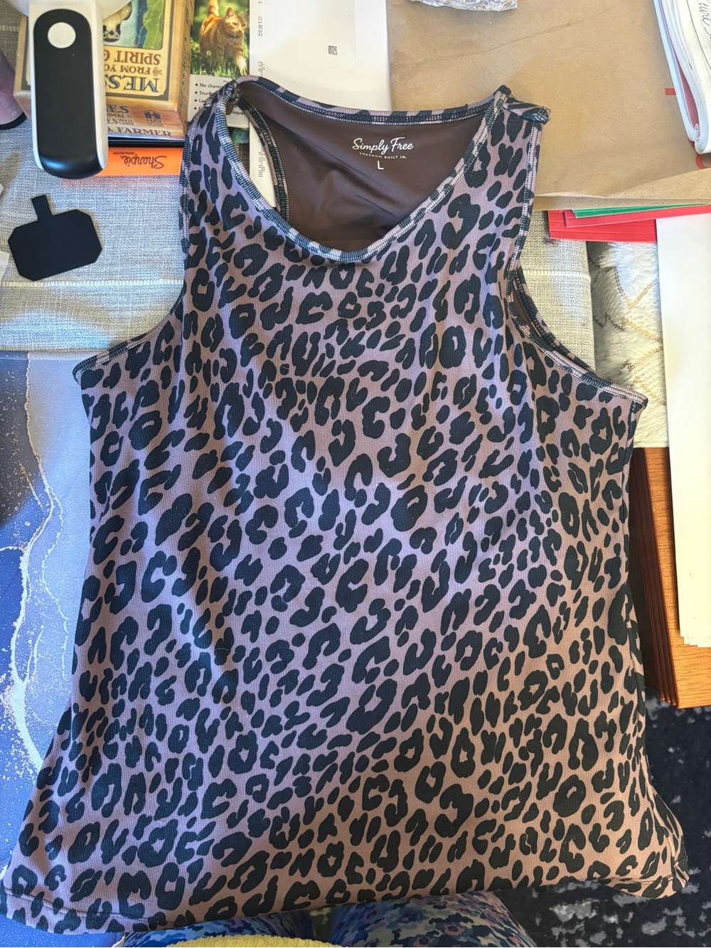 Leopard Print Tank Top - Sleeveless Women's Top
